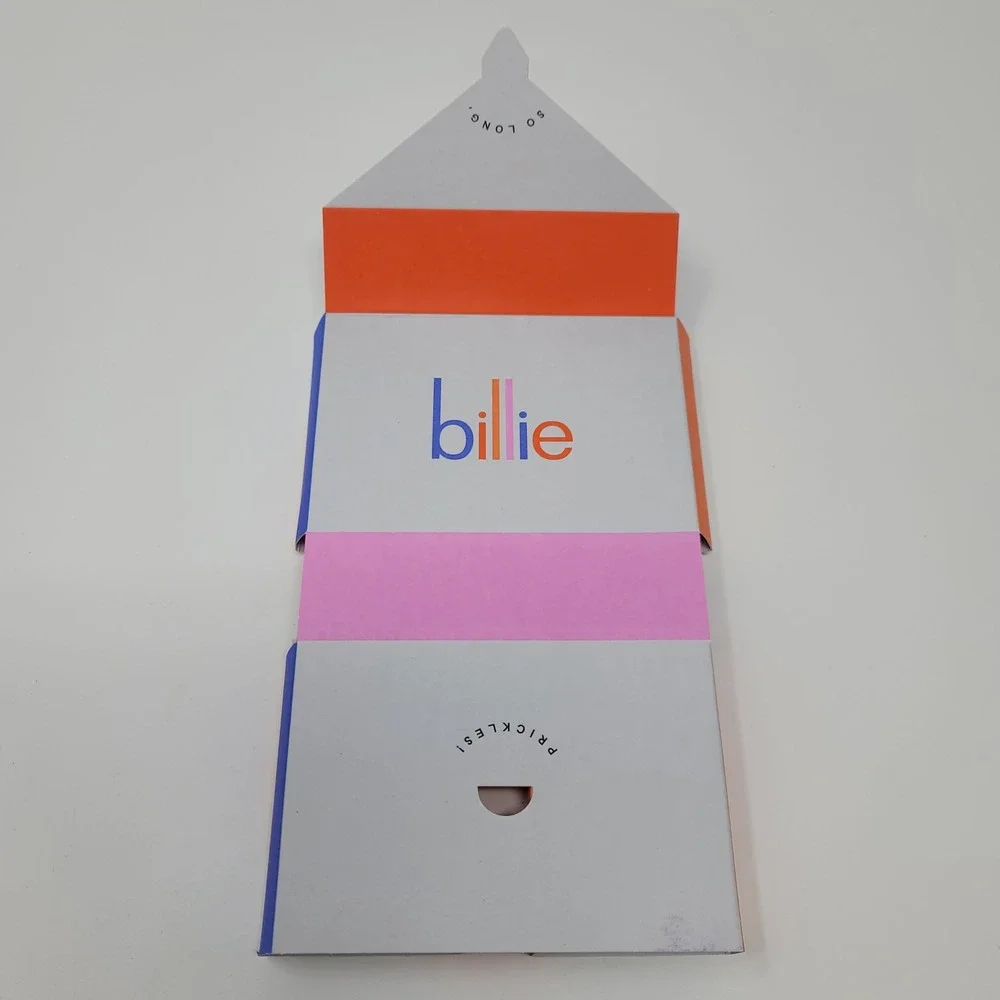 Billie Razor Blade Refills 4 Ct‎ 5-Blade Cartridges Aloe Moisturizer Sealed